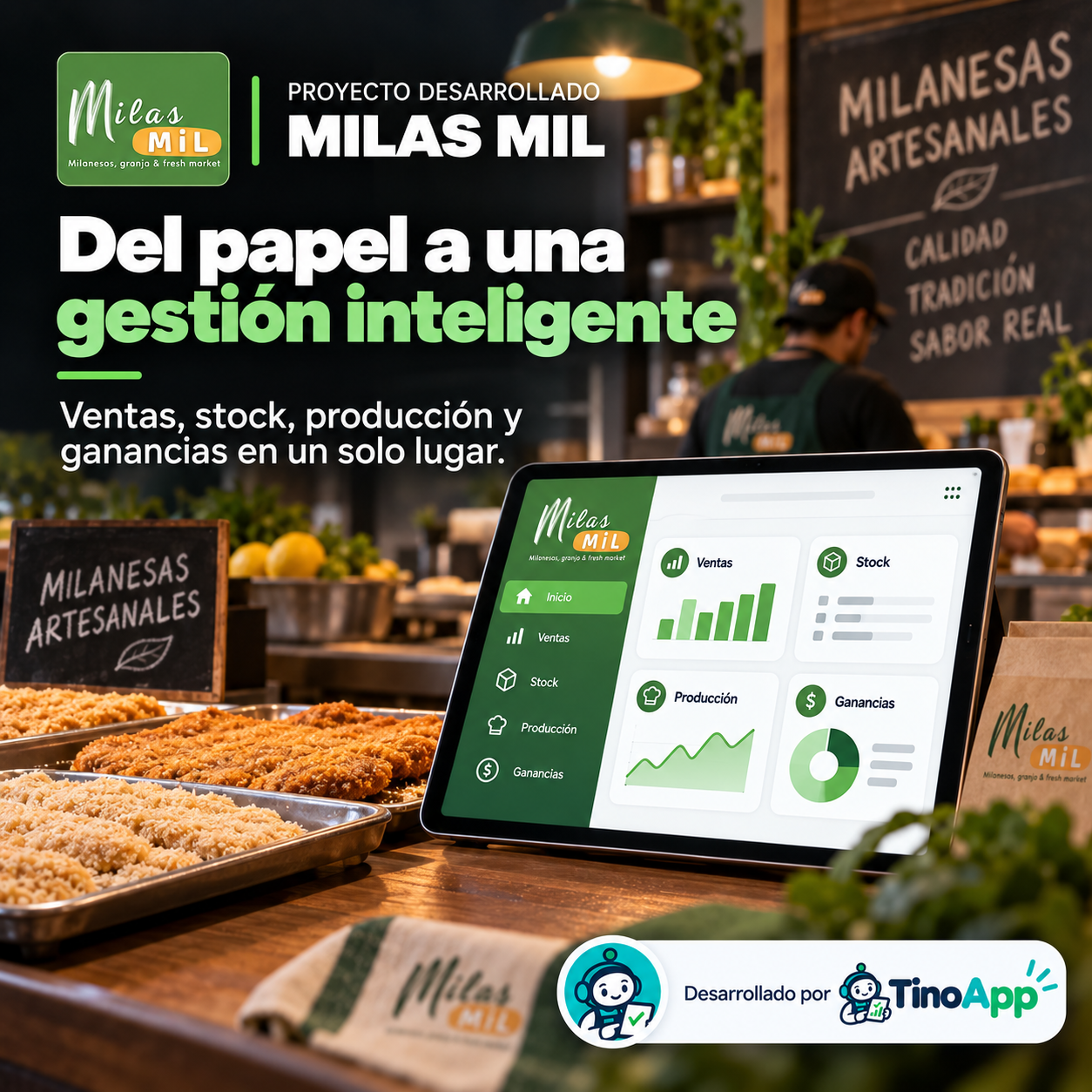 Proyecto Milas Mil desarrollado por TinoApp